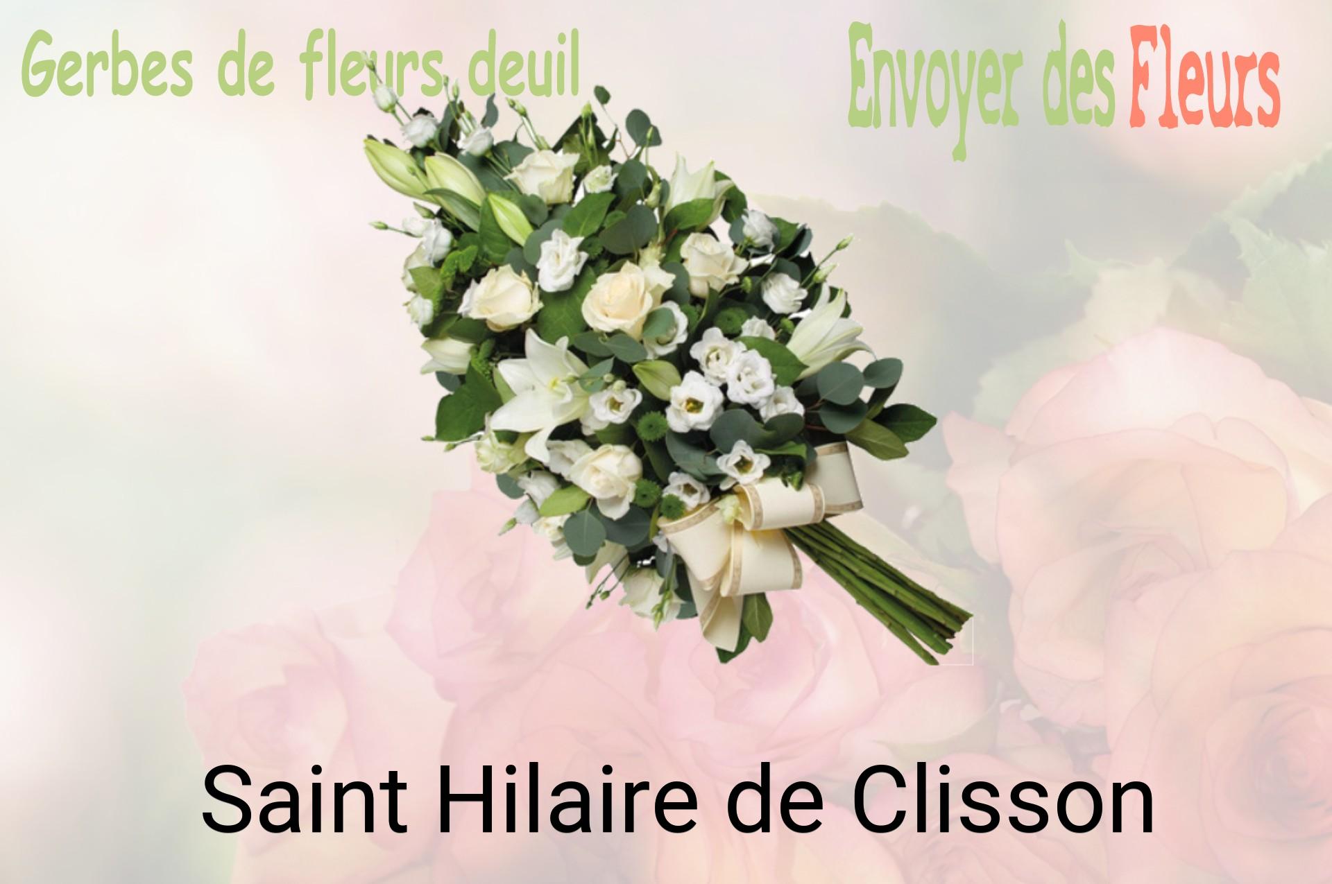 Gerbe de fleurs de deuil livrée à Saint-Hilaire-de-Clisson
